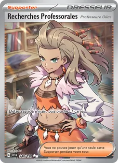 Carte Pokémon Recherches Professorales 240