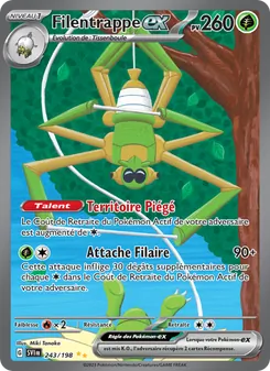 Carte Pokémon Filentrappe-ex 243