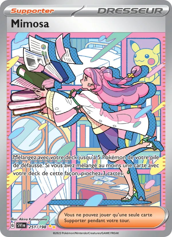 Carte Pokémon Mimosa 251/198 de l'extension Écarlate et Violet