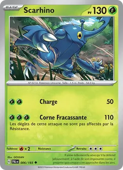 Carte Pokémon Scarhino 006