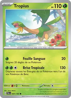 Carte Pokémon Tropius 007