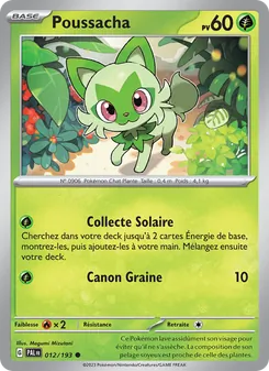 Carte Pokémon Poussacha 012
