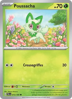 Carte Pokémon Poussacha 013