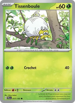 Carte Pokémon Tissenboule 017