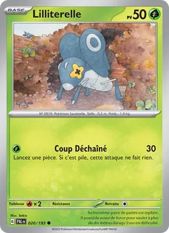 Carte Pokémon Lilliterelle 020