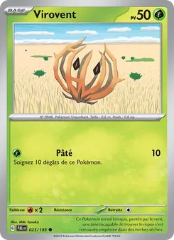 Carte Pokémon Virovent 023