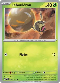 Carte Pokémon Léboulérou 025