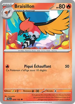 Carte Pokémon Braisillon 029 — Évolutions à Paldea