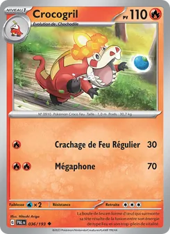Carte Pokémon Crocogril 036