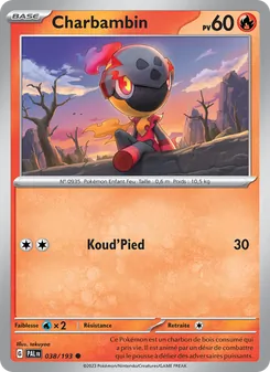 Carte Pokémon Charbambin 038