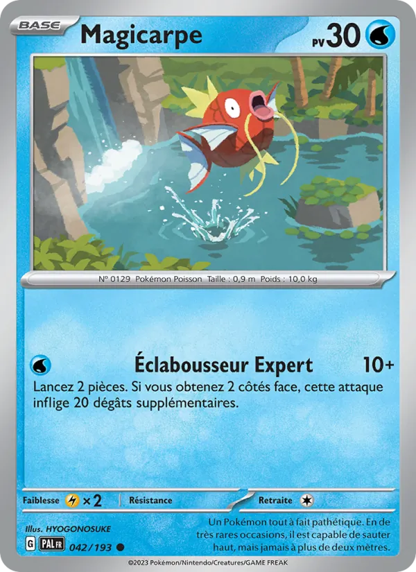 Carte Pokémon Magicarpe 042/193 de l'extension Évolutions à Paldea