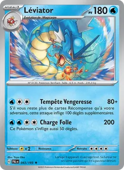 Carte Pokémon Léviator 043