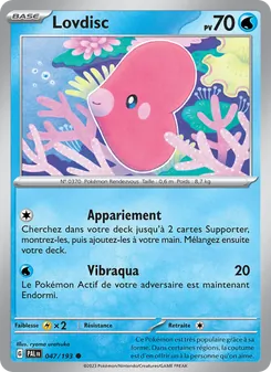 Carte Pokémon Lovdisc 047