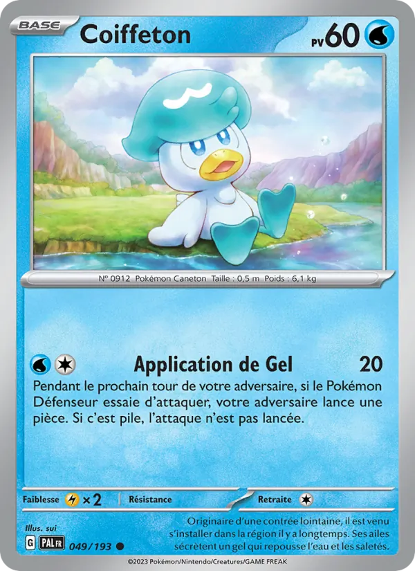 Carte Pokémon Coiffeton 049/193 de l'extension Évolutions à Paldea