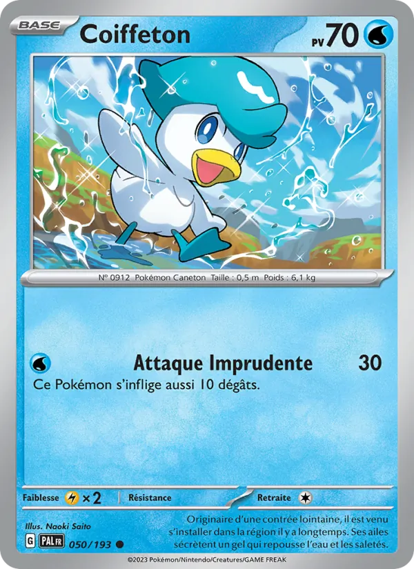 Carte Pokémon Coiffeton 050/193 de l'extension Évolutions à Paldea