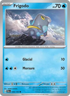 Carte Pokémon Frigodo 058