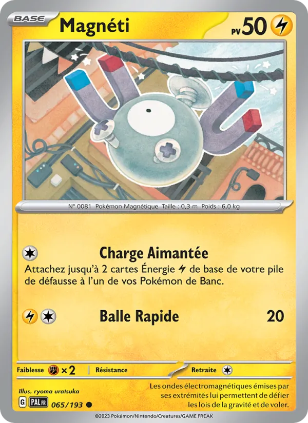 Carte Pokémon Magnéti 065/193 de l'extension Évolutions à Paldea