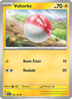 Carte Pokémon Voltorbe 066