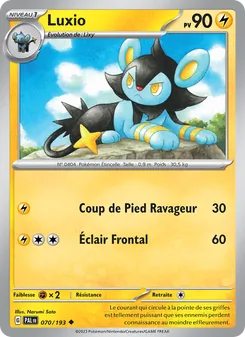 Carte Pokémon Luxio 070