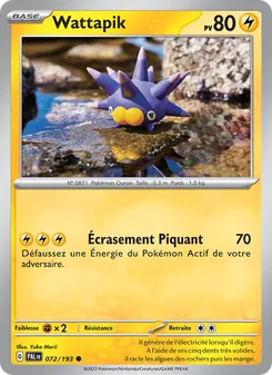 Carte Pokémon Wattapik 072