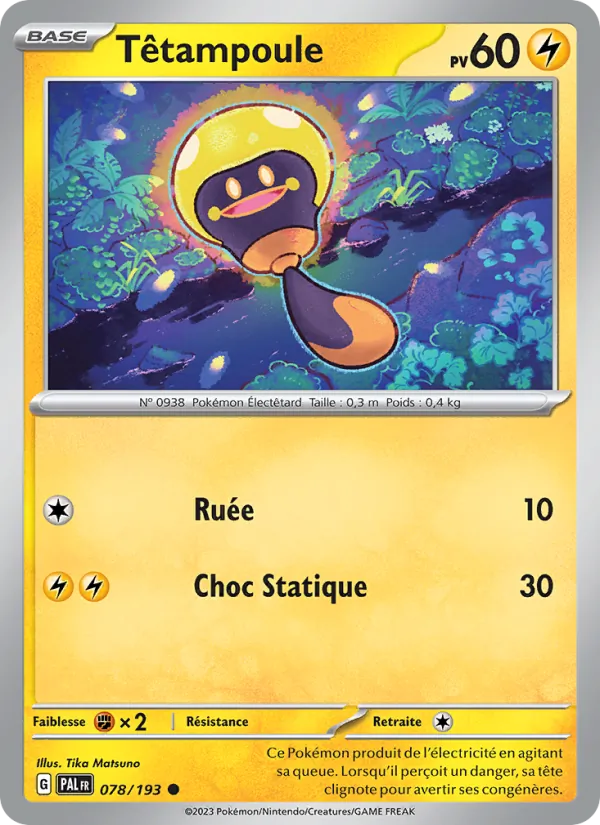 Carte Pokémon Têtampoule 078/193 de l'extension Évolutions à Paldea