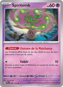 Carte Pokémon Spiritomb 089