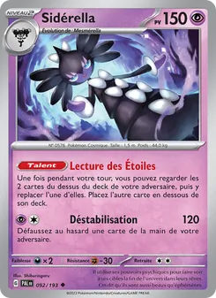 Carte Pokémon Sidérella 092