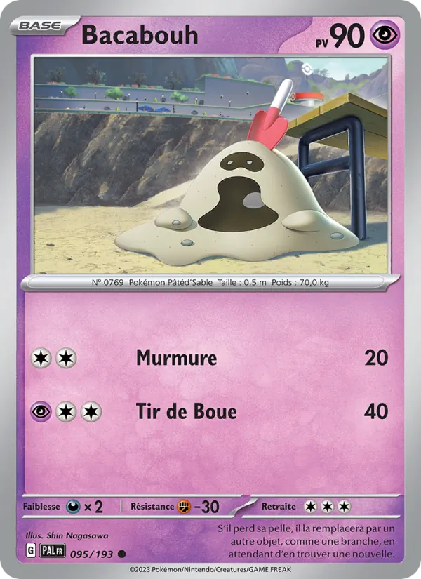 Carte Pokémon Bacabouh 095/193 de l'extension Évolutions à Paldea