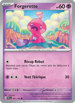 Carte Pokémon Forgerette 101