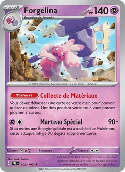 Carte Pokémon Forgelina 105