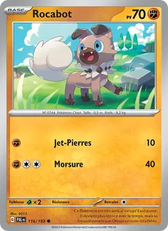 Carte Pokémon Rocabot 116