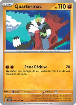 Carte Pokémon Quartermac 118