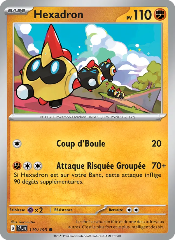 Carte Pokémon Hexadron 119/193 de l'extension Évolutions à Paldea