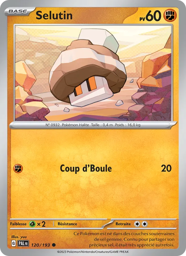 Carte Pokémon Selutin 120/193 de l'extension Évolutions à Paldea
