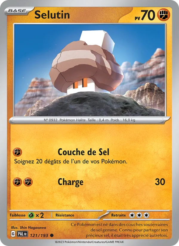 Carte Pokémon Selutin 121/193 de l'extension Évolutions à Paldea