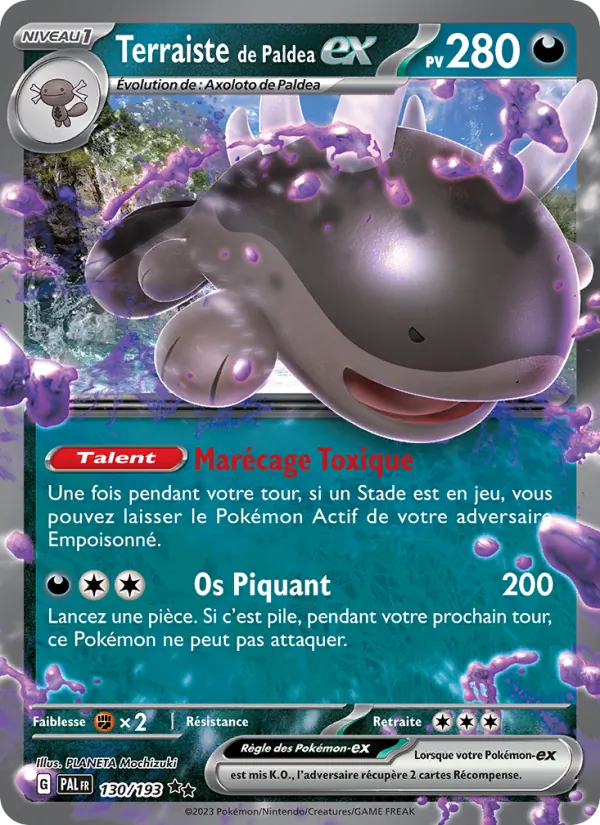 Carte Pokémon Terraiste de Paldea-ex 130/193 de l'extension Évolutions à Paldea