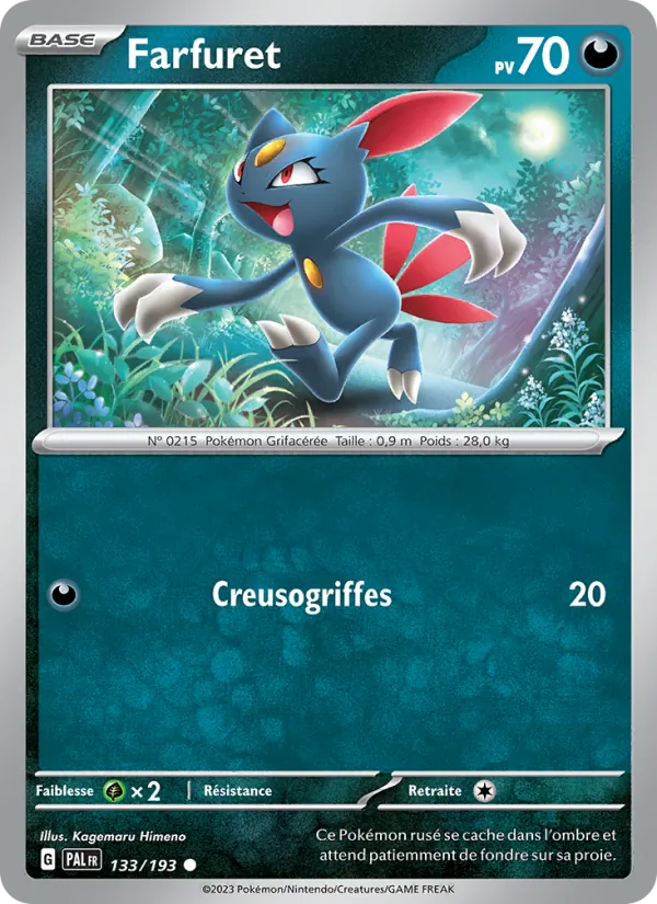Carte Pokémon Farfuret 133/193 de l'extension Évolutions à Paldea
