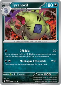 Carte Pokémon Tyranocif 135