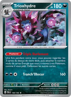 Carte Pokémon Trioxhydre 140