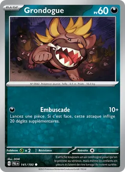 Carte Pokémon Grondogue 141