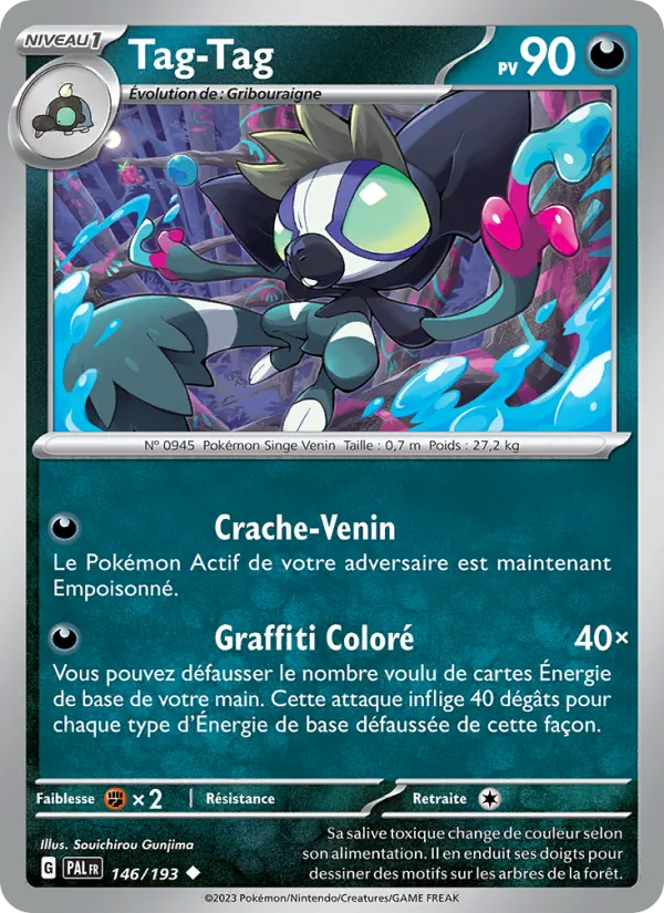Carte Pokémon Tag-Tag 146/193 de l'extension Évolutions à Paldea