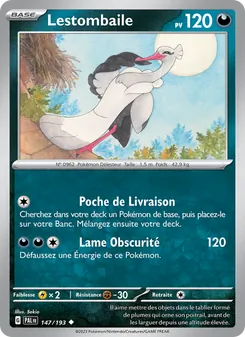 Carte Pokémon Lestombaile 147