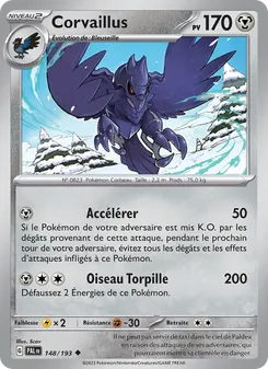 Carte Pokémon Corvaillus 148