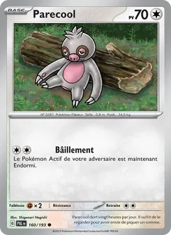 Carte Pokémon Parecool 160