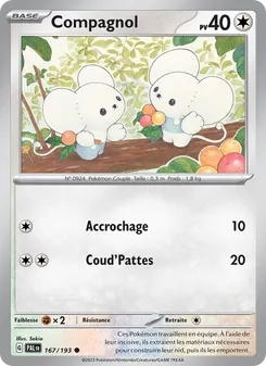 Carte Pokémon Compagnol 167