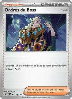 Carte Pokémon Ordres du Boss 172