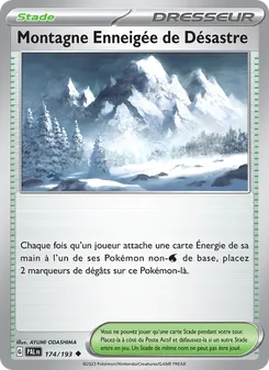 Carte Pokémon Montagne Enneigée de Désastre 174