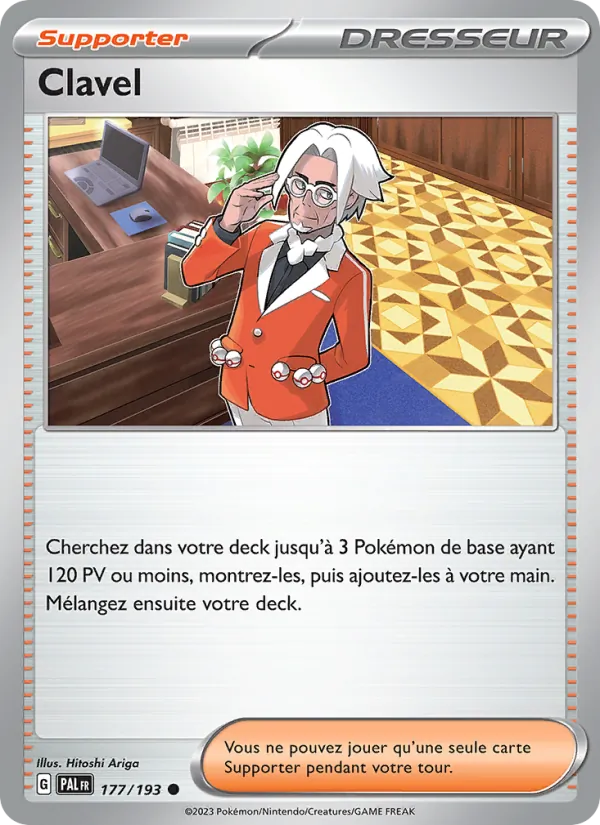 Carte Pokémon Clavel 177/193 de l'extension Évolutions à Paldea