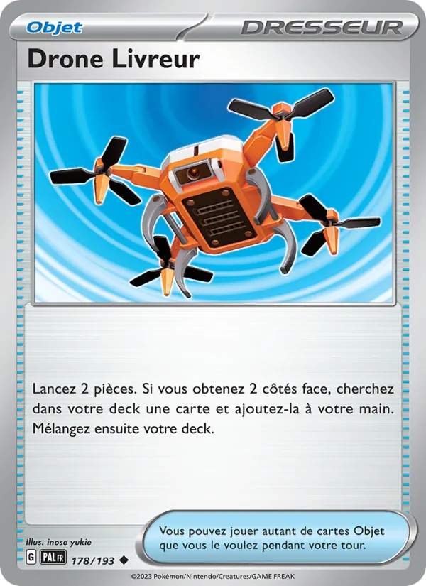 Carte Pokémon Drone Livreur 178/193 de l'extension Évolutions à Paldea