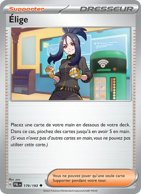 Carte Pokémon Élige 179/193 de l'extension Évolutions à Paldea
